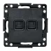 Стокгольм Механизм Розетки RJ-45 2-местной черный EKF