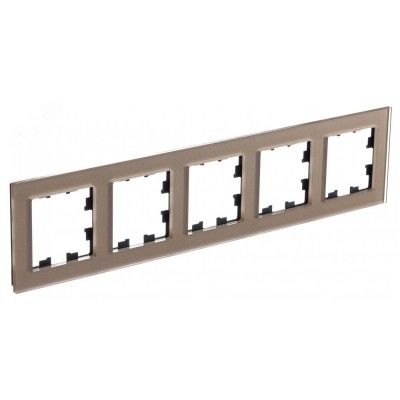 ATLASDESIGN NATURE рамка пятипостовая, ОРГАНИЧЕСКОЕ СТЕКЛО ШАМПАНЬ