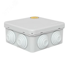 Коробка уравнивания потенциалов КУП-030-031 с крышкой наружная (85х85х40) для прямого монтажа 8 мембр. вводов серая IP55 EKF
