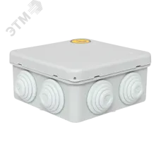 Коробка уравнивания потенциалов КУП-030-031 с крышкой наружная (85х85х40) для прямого монтажа 8 мембр. вводов серая IP55 EKF