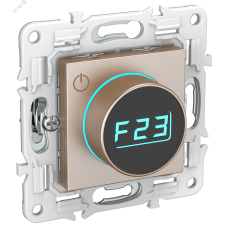 SKANDY Термостат электронный с индикацией SK-T01Sa песочный IEK