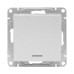 Эпика Механизм выключателя 1кл. с подсветкой алюминий EKF