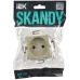 SKANDY Розетка без заземления с защитными шторками 10А SK-R01B бежевый IEK