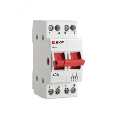 Переключатель трехпозиционный ТПС-63 2P 40А PROxima