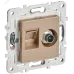SKANDY Розетка двойная TV+RJ45 кат.6E SK-A15Sa песочный IEK