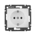 Розетка 2К+З БЕЛ VLN