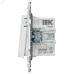 SKANDY Кнопка звонка с индикацией для отелей 10А SK-V17W арктический белый IEK
