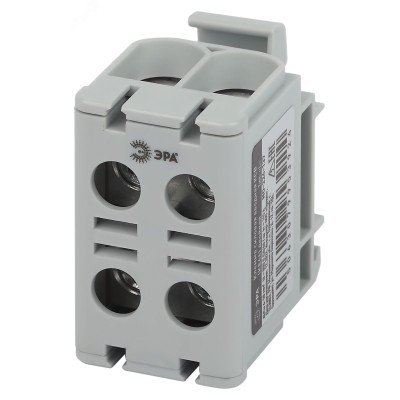 "Клемма силовая вводная КСВ ЭРА NO-224-137 двойная (KE66) 6-50 мм? серая ""L"""