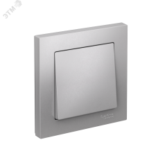 ATLASDESIGN 1-клавишный ВЫКЛЮЧАТЕЛЬ, сх.1, 10АХ, в сборе, быстрозажимные клеммы, АЛЮМИНИЙ