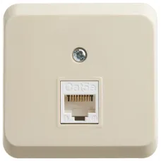 ЭТЮД О/У компьютерная РОЗЕТКА RJ45 кат.5е. КРЕМОВЫЙ. Россия