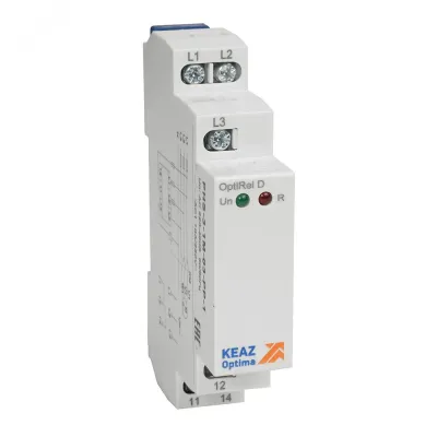 Реле контроля фаз OptiRel D PHS-3-1M-03-PP-1 чередования обрыва фаз трехфазный 1СО