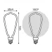Лампа Gauss Filament Artline ST64 4W 330lm 2700К Е27 milky LED 1/10/100