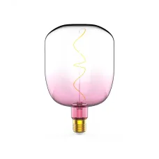 Лампа Gauss Filament V140 5W 200lm 1800К Е27 pink-clear flexible LED 1/6