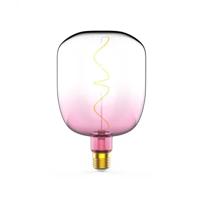 Лампа Gauss Filament V140 5W 200lm 1800К Е27 pink-clear flexible LED 1/6