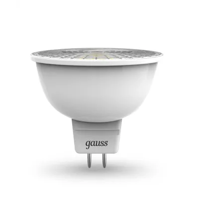 Лампа Gauss MR16 5W 500lm 3000K GU5.3 LED 1/10/100