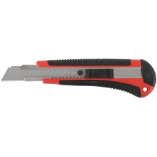 Нож технический ''Контур'' 18 мм усиленный прорезиненный лезвие 15 сегментов