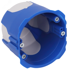 Коробка установочная двухкомпонентная D = 72 мм, H = 65 мм с пластиковыми лапками для всех типов стен