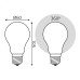 Лампа Gauss Filament А60 10W 820lm 2700К Е27 milky диммируемая LED 1/10/40
