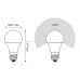 Лампа Gauss A60 7W 680lm 3000K E27 LED 1/10/50