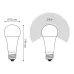 Лампа Gauss A70 22W 1900lm 3000K E27 LED 1/10/50