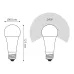 Лампа Gauss A60 16W 1520lm 4100K E27 LED 1/10/50