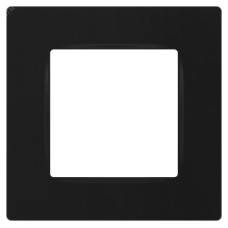 Рамка для розеток и выключателей ЭРА Серия 12 12-5201-05 на 1 пост, Классик, антрацит