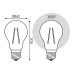 Лампа Gauss Filament А60 10W 820lm 2400К Е27 golden LED 1/10/40