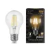 Лампа Gauss Filament А60 8W 740lm 2700К Е27 LED 1/10/40