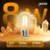 Лампа Gauss Filament А60 8W 740lm 2700К Е27 LED 1/10/40