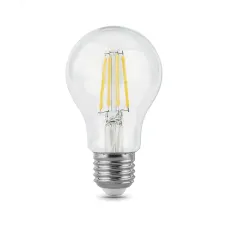 Лампа Gauss Filament А60 8W 780lm 4100К Е27 LED 1/10/40