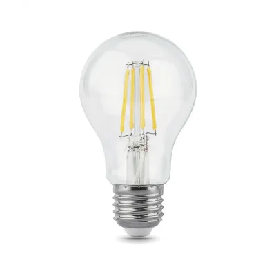Лампа Gauss Filament А60 8W 780lm 4100К Е27 LED 1/10/40
