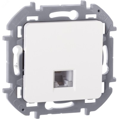 Розетка телефонная RJ11 белый INSPIRIA