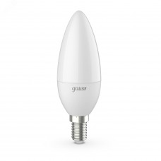 Лампа Gauss Свеча 6.5W 550lm 4100К E14 LED 1/10/100