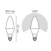 Лампа Gauss Свеча 7W 550lm 6500К E14 шаг. диммирование LED1/10/100