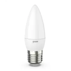 Лампа Gauss Свеча 9.5W 890lm 3000К E27 LED 1/10/100
