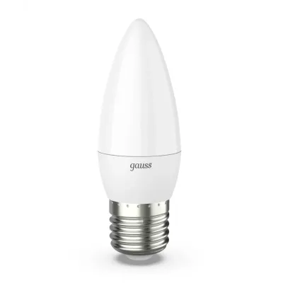 Лампа Gauss Свеча 9.5W 890lm 3000К E27 LED 1/10/100
