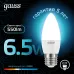 Лампа Gauss Свеча 6.5W 550lm 4100К E27 LED 1/10/100