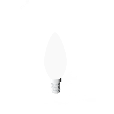 Лампа Gauss Filament Свеча 9W 610lm 4100К Е14 milky диммируемая LED 1/10/50