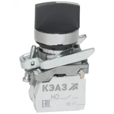 Переключатель КПЕ2620РС-черный-2но+0нз-ручка-фикс-3поз-IP65