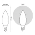 Лампа Gauss Basic Filament Свеча 4,5W 400lm 4100К Е14 milky  LED 1/10/50