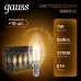 Лампа Gauss Filament Свеча 7W 550lm 2700К Е14 LED 1/10/50