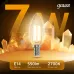 Лампа Gauss Filament Свеча 7W 550lm 2700К Е14 LED 1/10/50