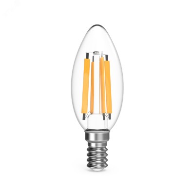 Лампа Gauss Filament Свеча 13W 1100lm 2700К Е14 LED 1/10/50