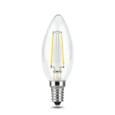 Лампа Gauss Filament Свеча 5W 450lm 4100К Е14 LED 1/10/50