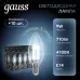 Лампа Gauss Filament Свеча 9W 710lm 4100К Е14 LED 1/10/50