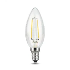 Лампа Gauss Filament Свеча 11W 830lm 4100К Е14 LED 1/10/50