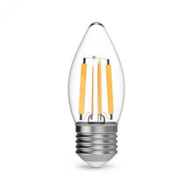 Лампа Gauss Filament Свеча 11W 810lm 2700К Е27 LED 1/10/50