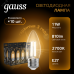 Лампа Gauss Filament Свеча 11W 810lm 2700К Е27 LED 1/10/50