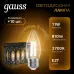 Лампа Gauss Filament Свеча 11W 810lm 2700К Е27 LED 1/10/50