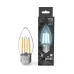 Лампа Gauss Filament Свеча 11W 830lm 4100К Е27 LED 1/10/50